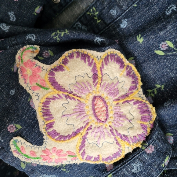 Long Upcycled Denim Duster / Jacket - Picture 15 of 16